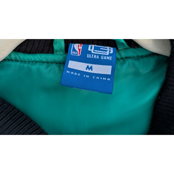 Boston Celtics Ultra Game Varsity Jacket Youth Medium NEW Green/Black - Picture 5 of 6